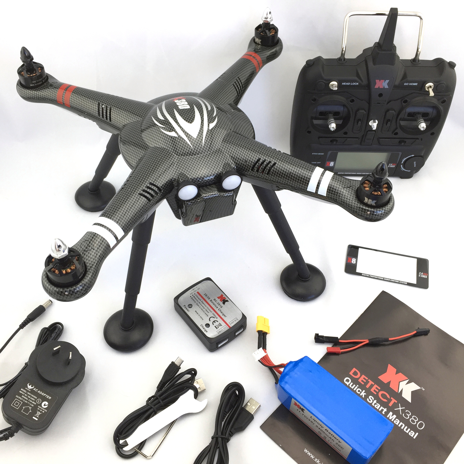 RC GPS Quadcopter Drone with 2Axis Gimbal Mount XK Detect X380