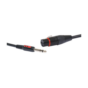 3 Pin Female XLR to 6.35mm Jack TRS Microphone Cable - 1.5M