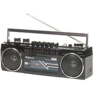Retro Boom Box w/ Bluetooth®, Cassette Player & AM/FM Radio