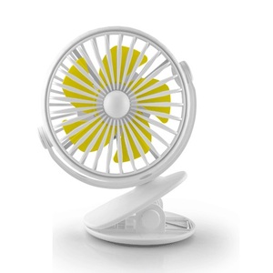 Rechargeable Portable Fan with 2 in 1 Base & Night Light