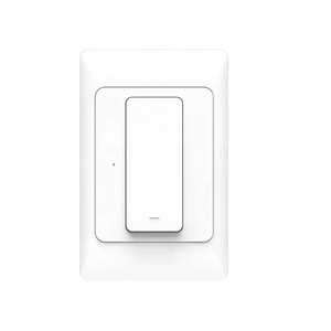 Smart Wi-Fi White Single Gang Light Switch - Push Button