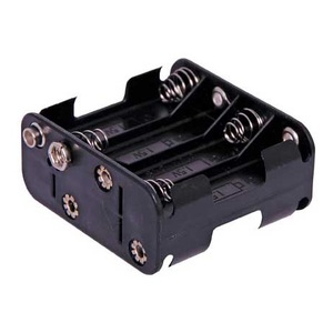 8 X AA Square Battery Holder with Battery Snap Terminal