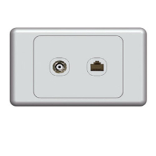 Wall Plate with PAL and Telephone Socket