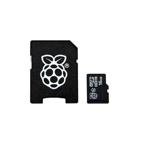 16GB MicroSD Card with NOOBS for Raspberry Pi 