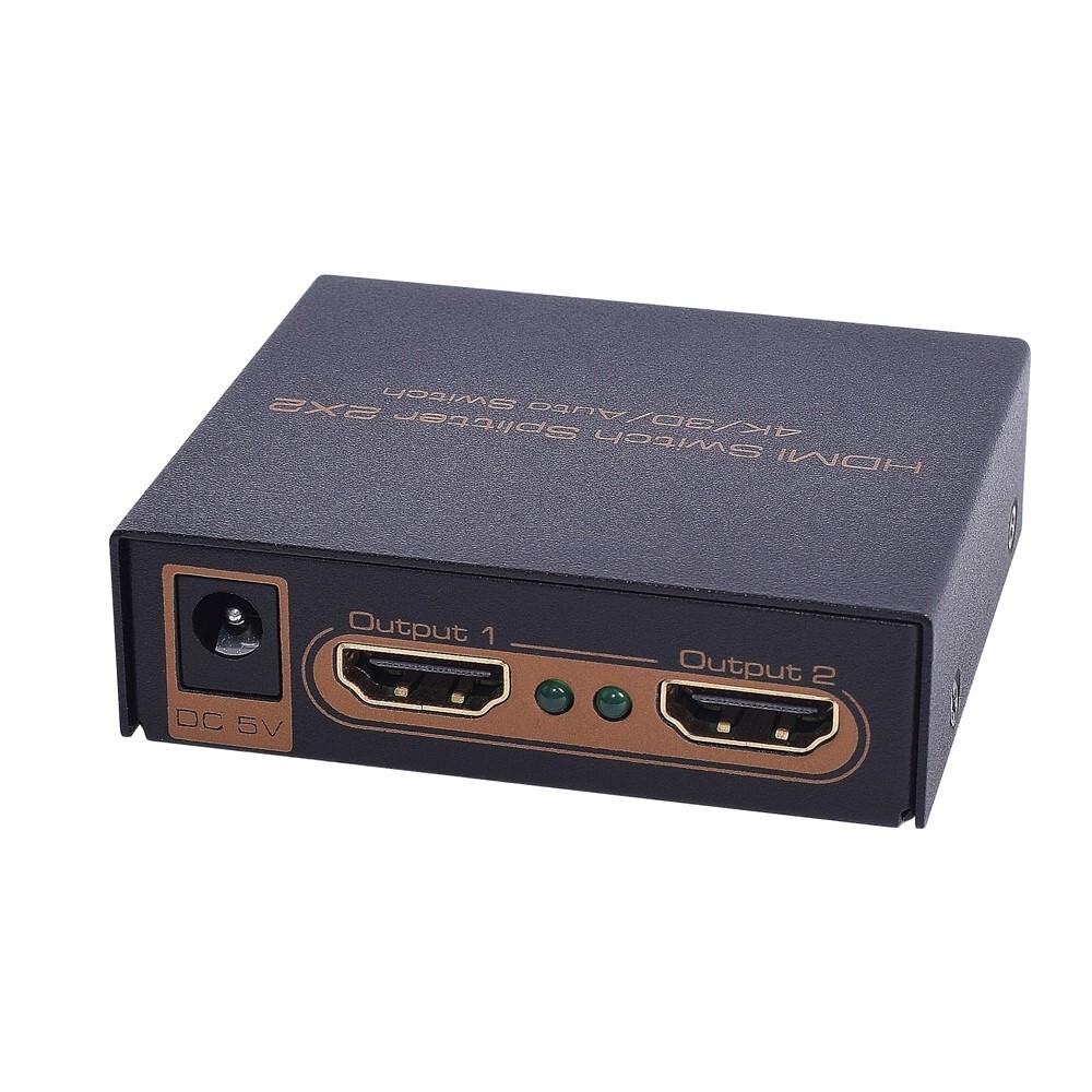 Switch HDMI 2 a 1 Sabrent 4K duplicador splitter selector DA-HSW2