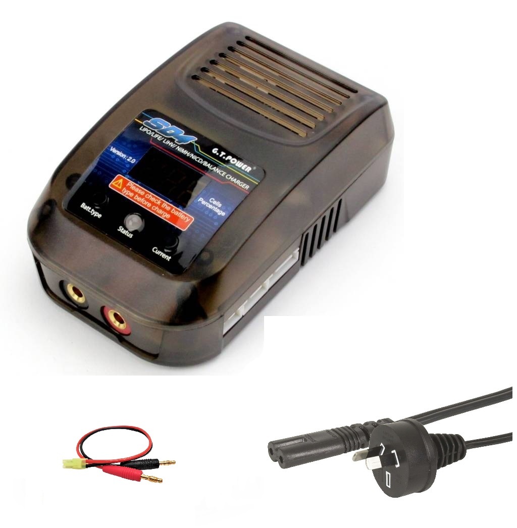 240V 20W Li Po Li ion Balance Charger for 2s 3s and 4s Deans