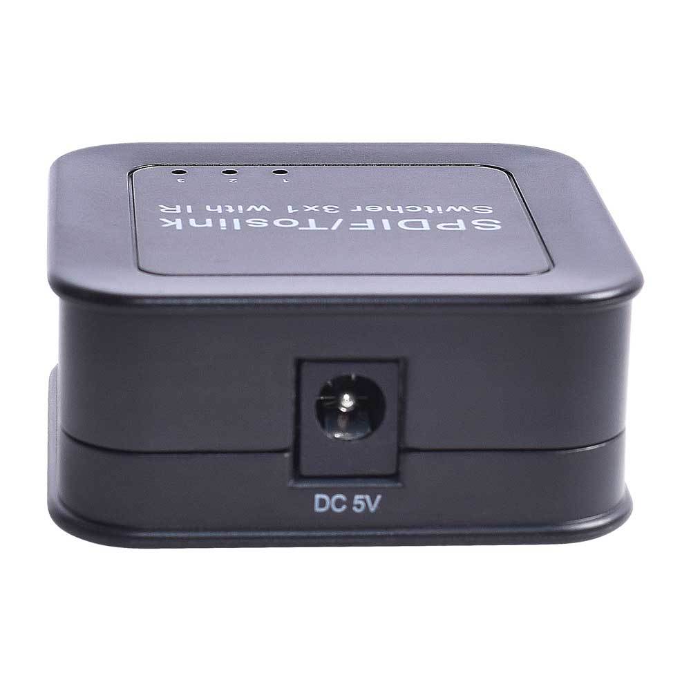 3 Way Toslink Digital Audio Switcher