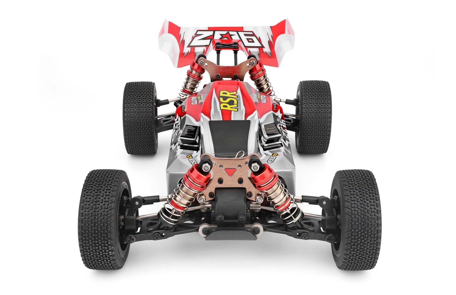 Wltoys 144001 RC Car Buggy with 2 Charger Extra 3600mAh Battery,1:14 Full Scale 4WD 60km/h High Speed Racing Off-Road Drift for Adults Green 