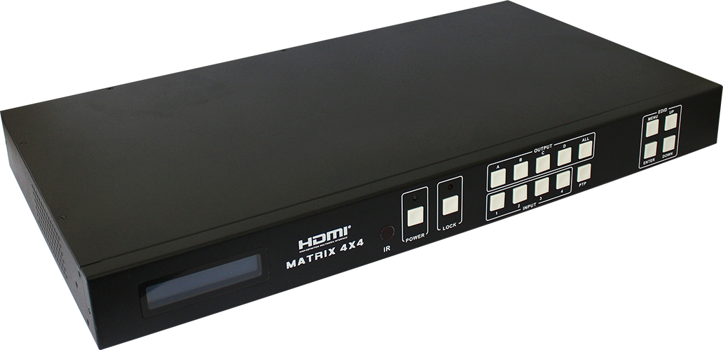 HDMI 2.0 4 Input 4 Output Matrix with HDBaseT