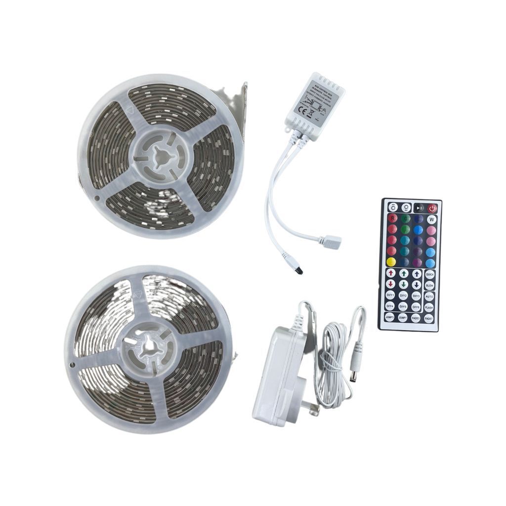 10m RGB LED Strip Light Kit w/