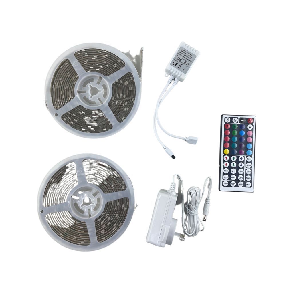 10M RGB LED Strip Kit – Car Interior Bluetooth Fiber Optic Neon – 5050 LEDs, App Controlled
