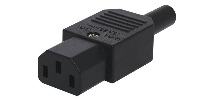 C13 IEC 10A Mains Rewireable Socket