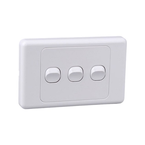 Triple Gang Wall Plate with Switch