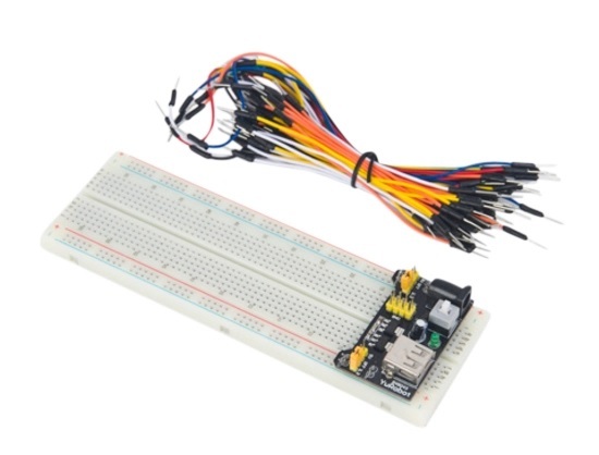 Arduino Breadboard with power supply and jumper lead kit
