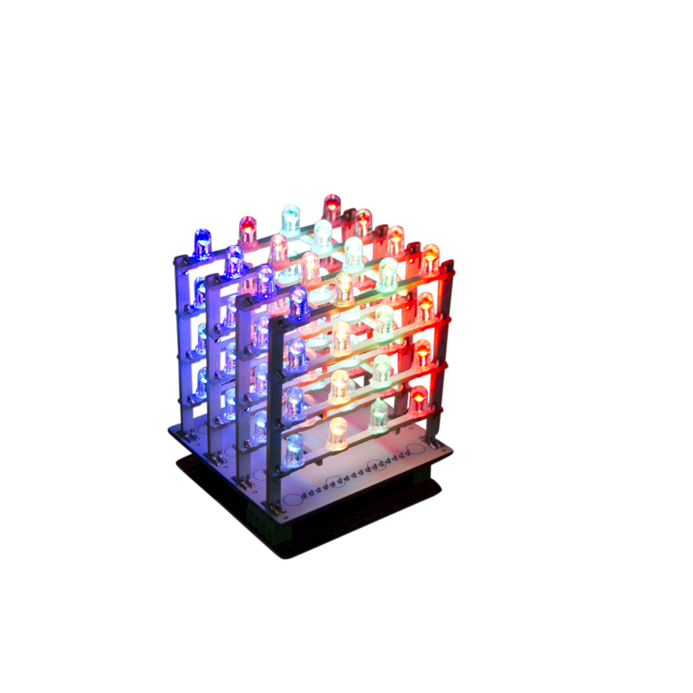 arduino 4 x 4 x 4 RGB LED Cube Kit