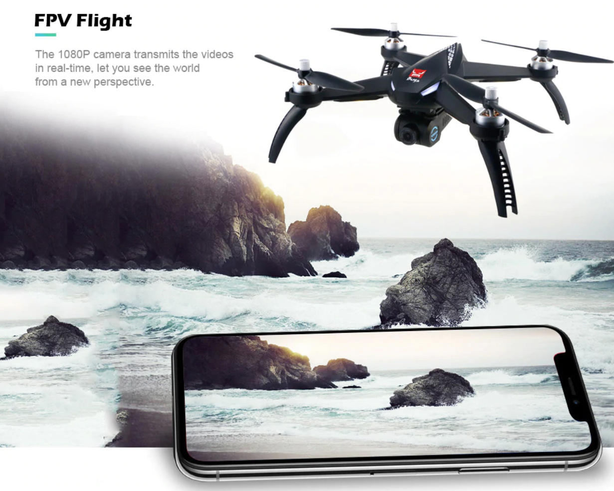 1080p FVP Camera for real time video transmission directly to your smartphone