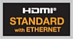 HDMI standard with Ethernet logo