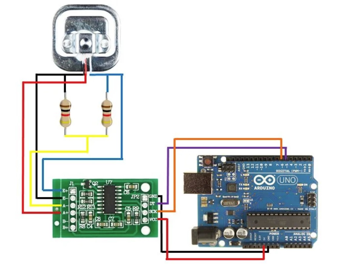 HX711 with a Four Wire Load Cell and Arduino