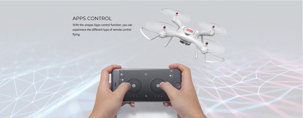 APPS Control - Directly control the X25 Drone from your smartphone