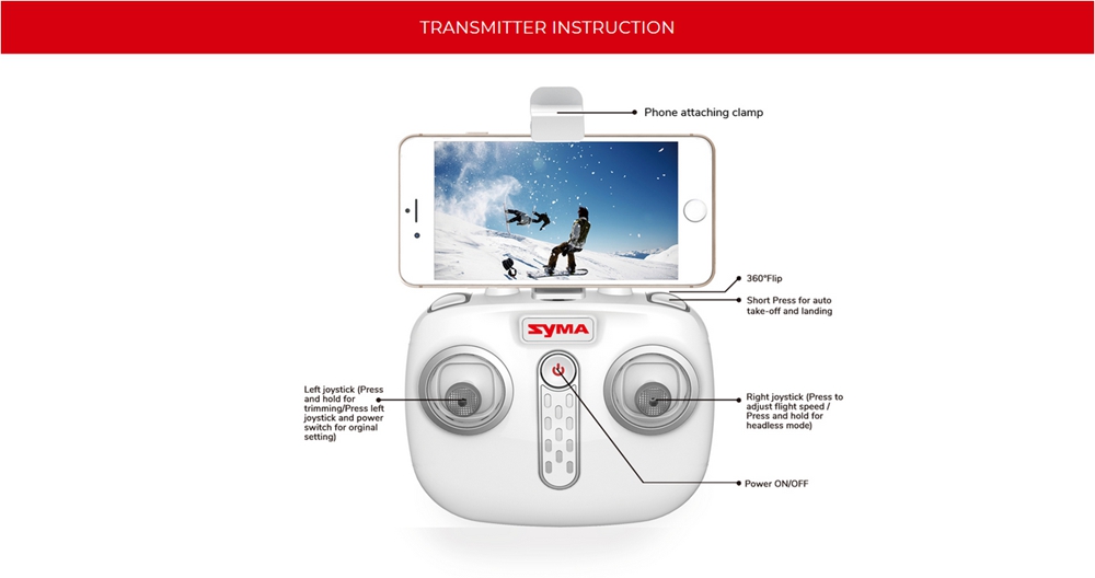 Syma X25 Remote Controller 