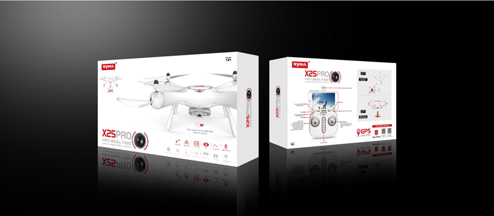 Syma X25 GPS Drone Giftbox Packaging