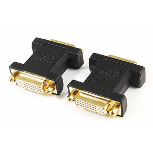 DVI Female Socket to DVI Female Socket Plug Adaptor Converter