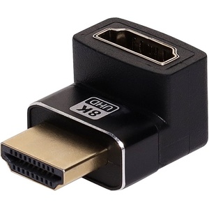 8K HDMI Right Angle Down Male To Female Adapter