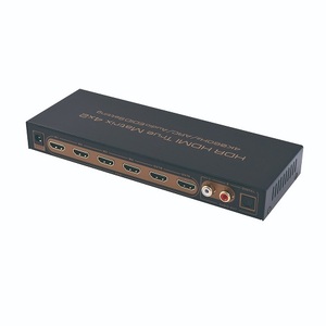 HDMI 2.0 18GBPS 4 Input 2 Output Matrix Switcher Splitter w/ Audio Splitter