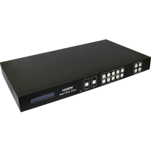 HDMI 2.0 4 Input 4 Output Matrix Switcher with HDBaseT Extender