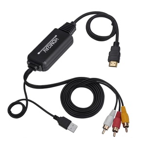 Digital HDMI 1080p to Analogue Composite RCA Converter Cable 1.8m
