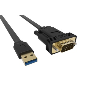 USB 3.0 to VGA Cable Adapter Converter - 1.8m length