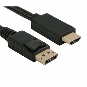 Display Port Plug to HDMI Plug Cable - 1.8m