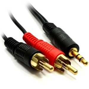 3.5mm Stereo Plug to 2 RCA Plug Stereo Cable - 1.5m