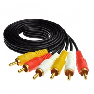 3 RCA Plug to 3 RCA Plug AV Cable - 3m
