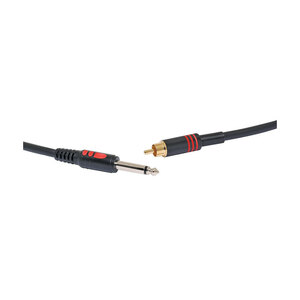 6.35mm TS Jack to RCA Male Microphone Cable - 1M