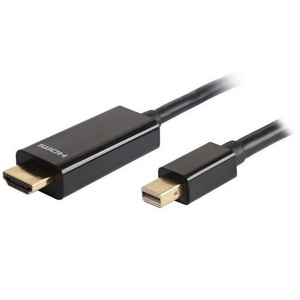 Mini Display Port Plug to HDMI Plug Cable 4K - 2m