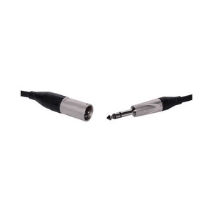 3 Pin Male XLR to 6.35mm Jack TRS Microphone Cable - 6M