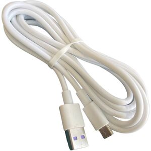 1.8m USB 2.0 A Plug to USB Type C Plug Cable - White