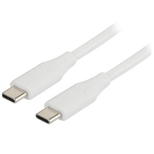 1.8m USB Type C Plug to USB Type C Plug Cable - White