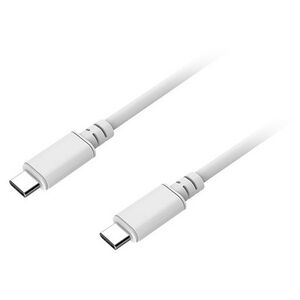 1m USB Type C Plug to USB Type C Plug PD Charge Cable - White