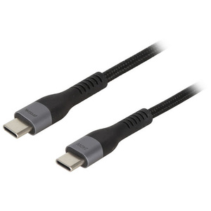 1.8M USB 2.0 Type C to USB Type C PD Charge Cable - Black Braided