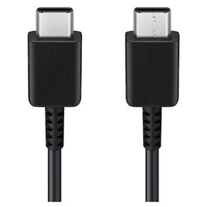 1m USB-C to USB-C Plug Data & Power Cable - Black