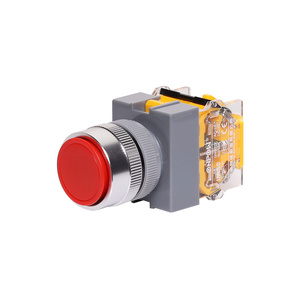 Round Red Momentary Heavy Duty Switch