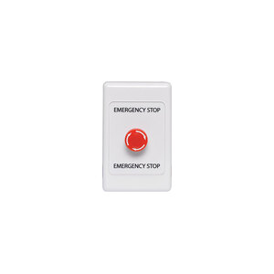 Wall Plate Fitted with Push/Twist Emergency Stop Switch