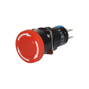 DPDT Emergency Stop Solder Tail Pushbutton Switch