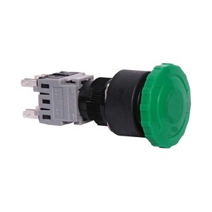 DPDT Round Green Momentary Pushbutton Switch