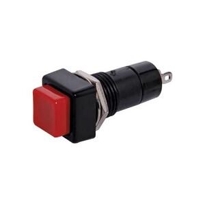 SPST Momentary Red Solder Tail Pushbutton Switch