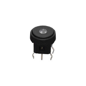 SPST Green LED PCB Mount Round Tactile Switch