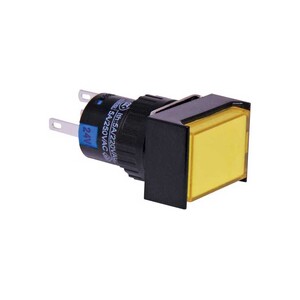 SPDT Mom. LED Yellow Solder Tail Pushbutton Switch