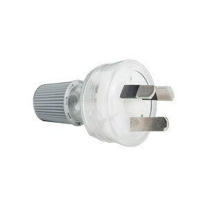 3 Pin 10A Clear Mains Plug HPM